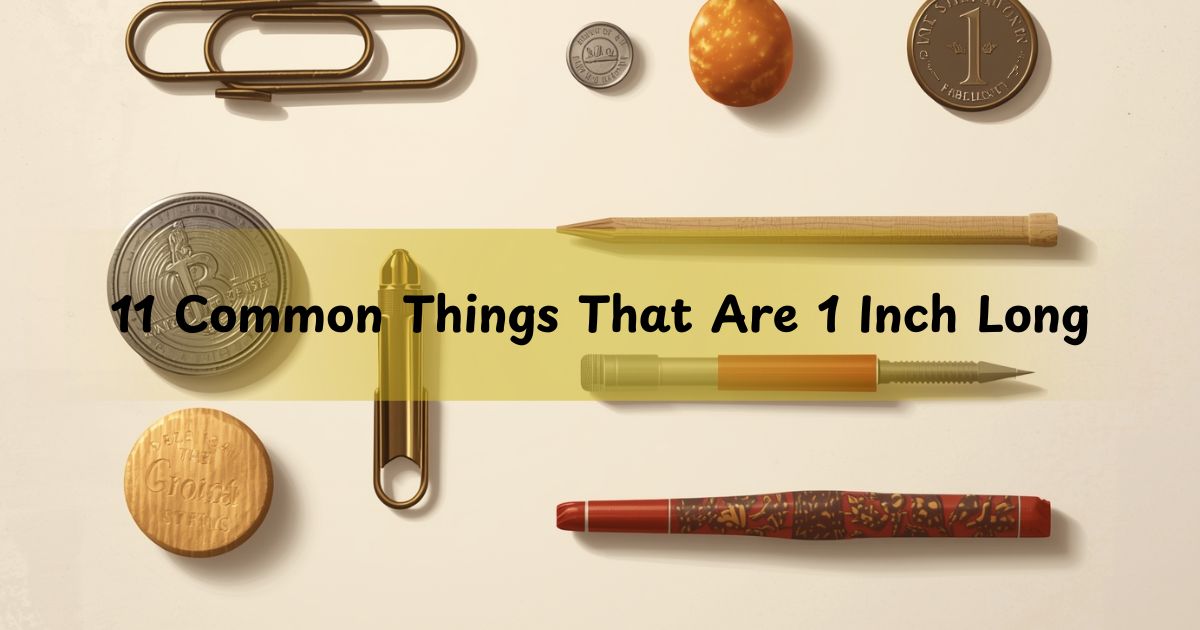 11 Common Things That Are 1 Inch Long: Your Complete Measurement Guide
