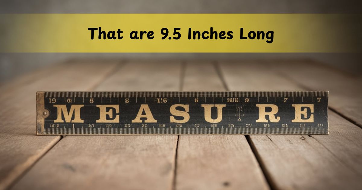 11 Common Things that are 9.5 Inches Long: Your Complete Visual Guide
