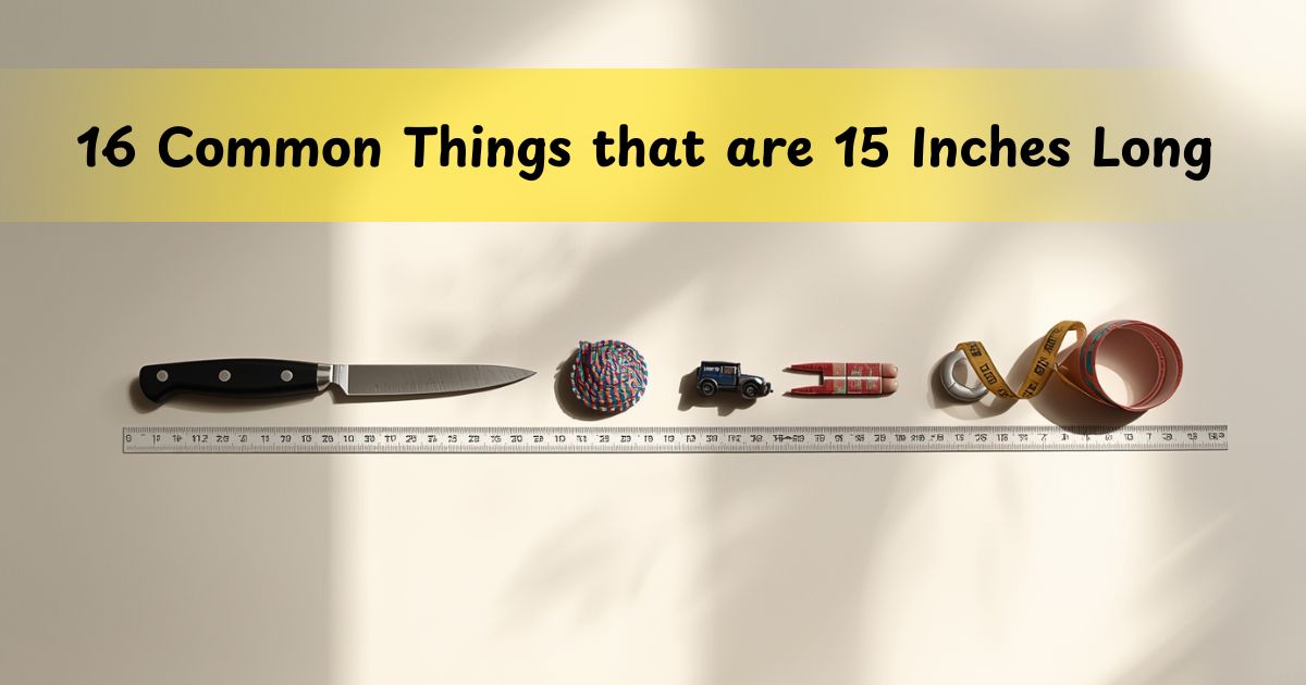 16 Common Things that are 15 Inches Long