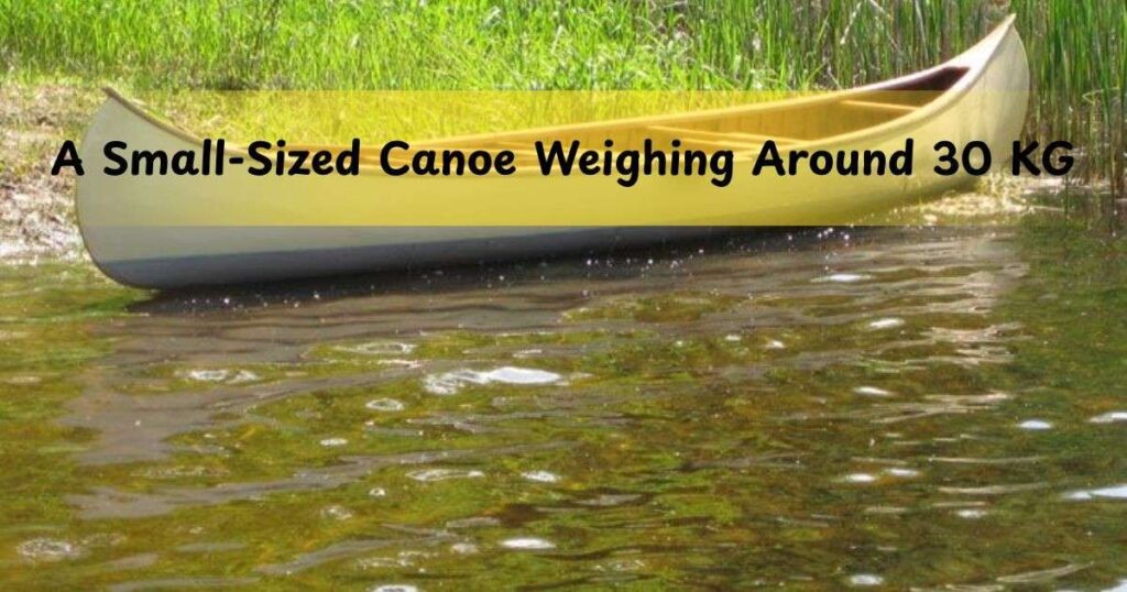 A Small-Sized Canoe Weighing Around 30 KG