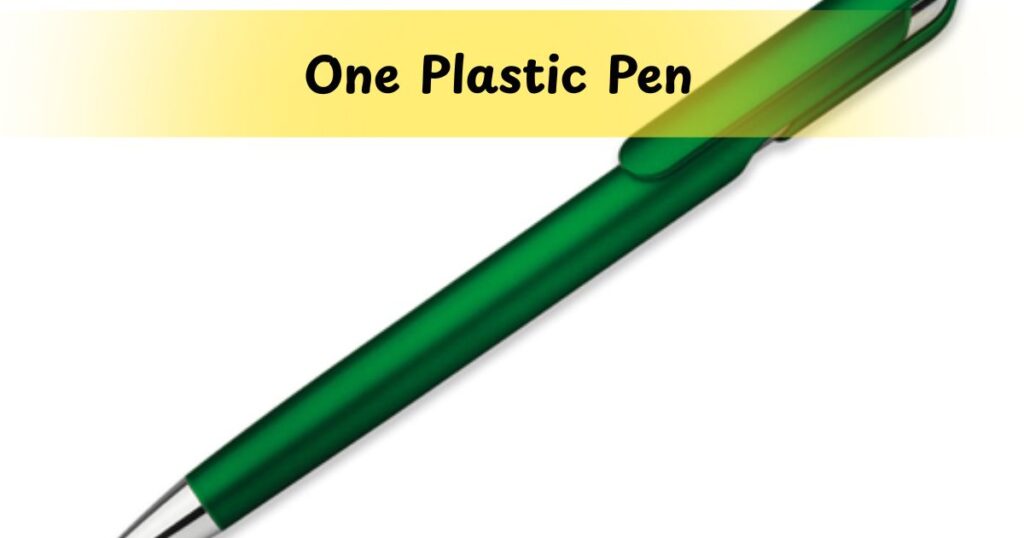 One Plastic Pen