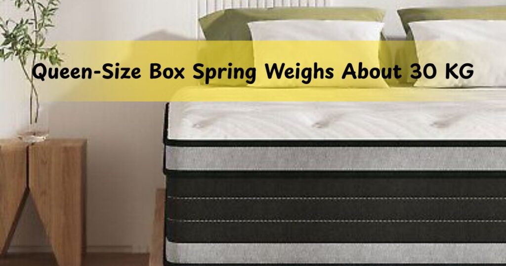 Queen-Size Box Spring Weighs About 30 KG