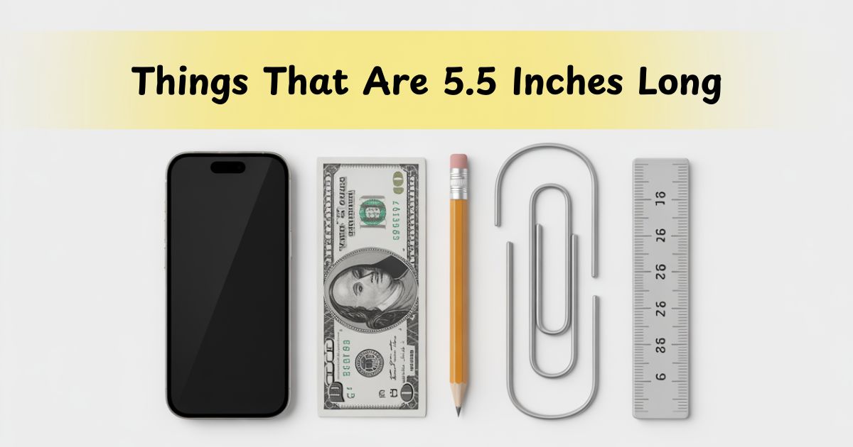 10 Common Things That Are 5.5 Inches Long: Visual Comparison Guide