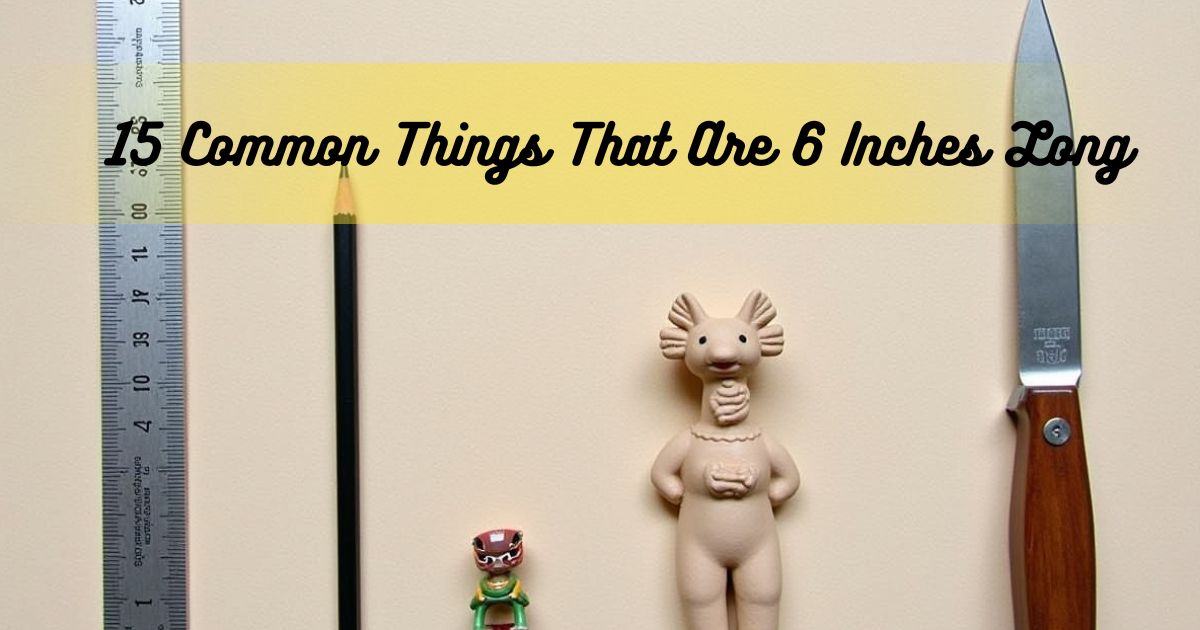 15 Common Things That Are 6 Inches Long