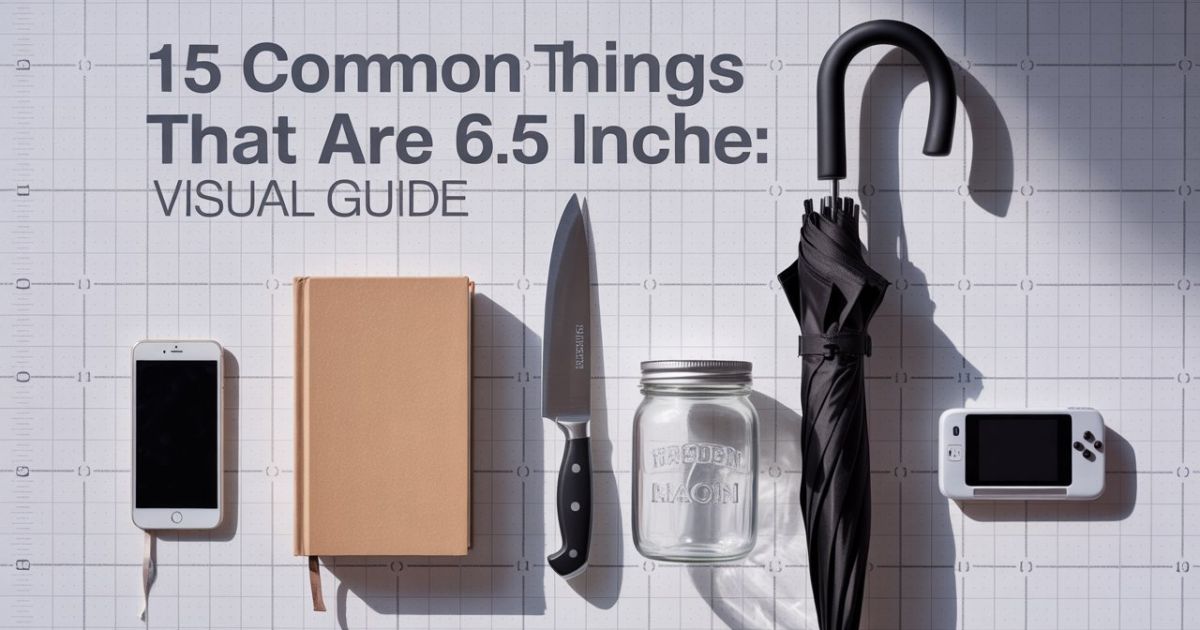 15 Common Things That Are 6.5 Inches Long: Your Complete Visual Guide