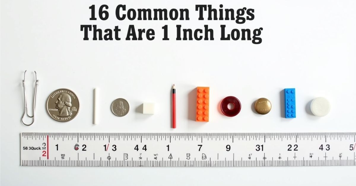16 Common Things That Are 1 Inch Long: Your Visual Guide to Everyday Measurements