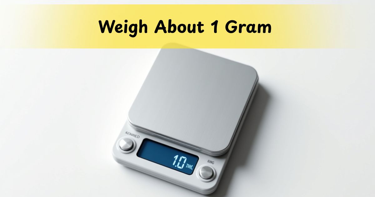 24 Most Common Things That Weigh About 1 Gram: Your Complete Weight Reference Guide