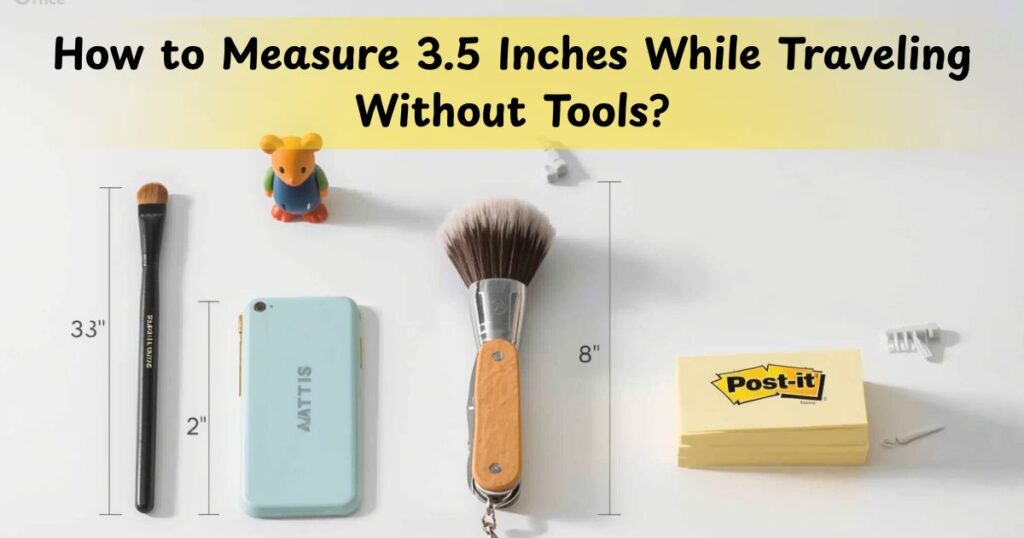 How to Measure 3.5 Inches While Traveling Without Tools?
