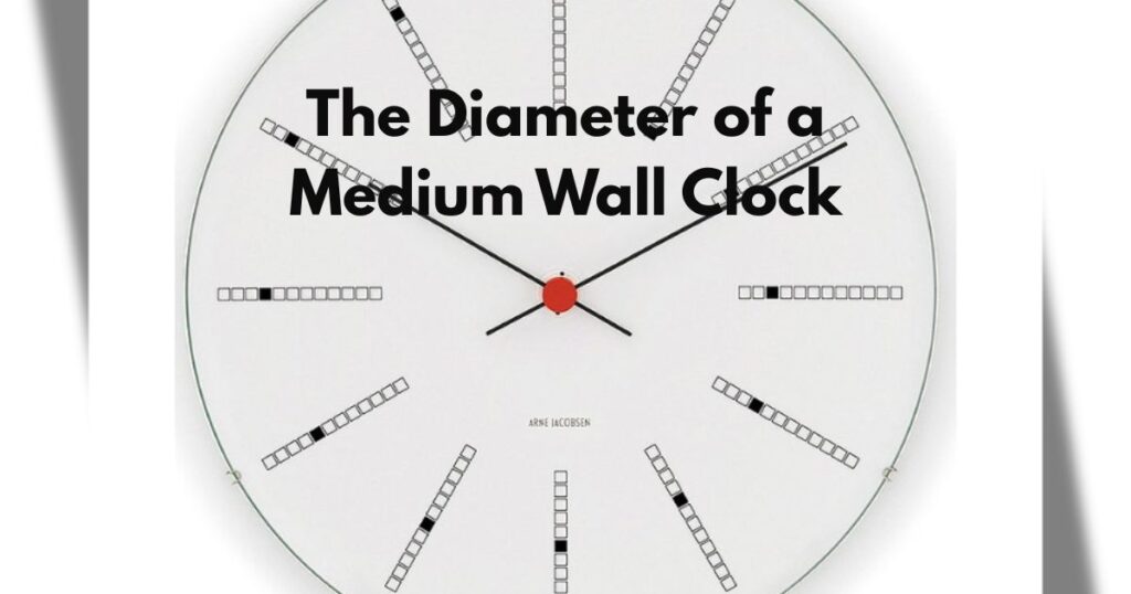 The Diameter of a Medium Wall Clock