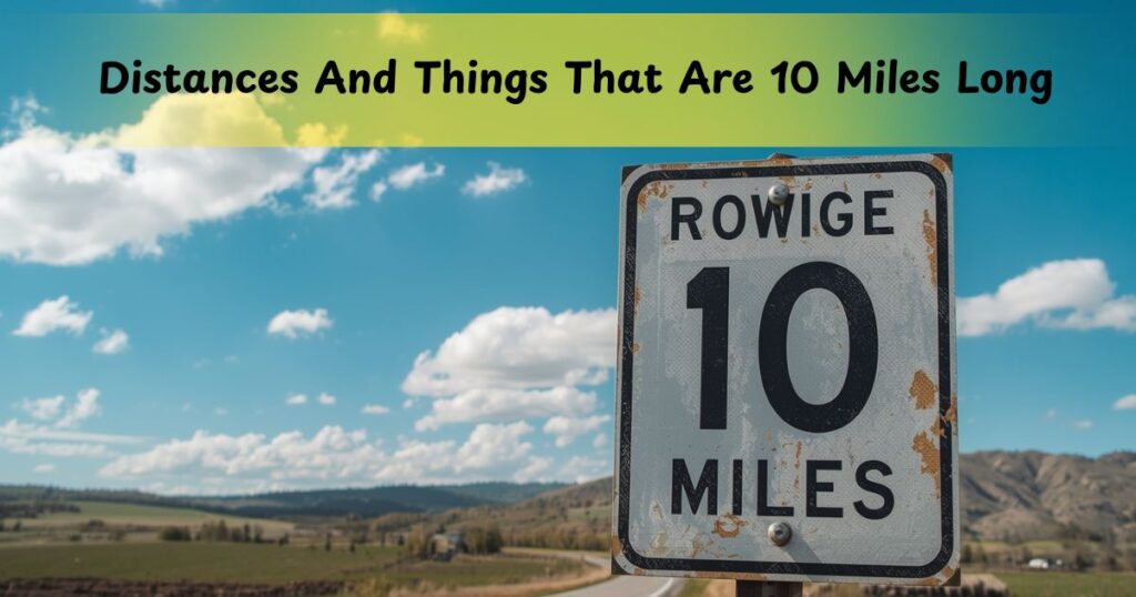 What Is 10 Miles? Distances And Things That Are 10 Miles Long
