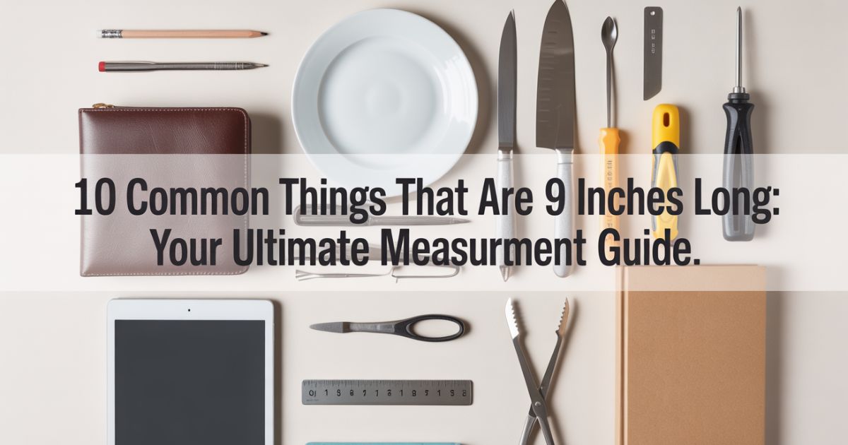 10 Common Things That Are 9 Inches Long: Your Ultimate Measurement Guide