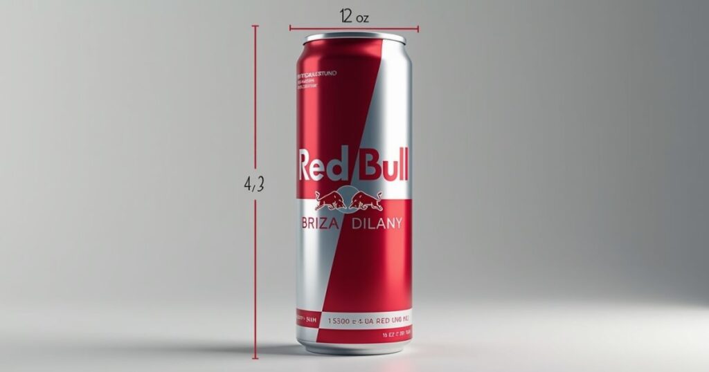 12 oz Red Bull Can Dimensions