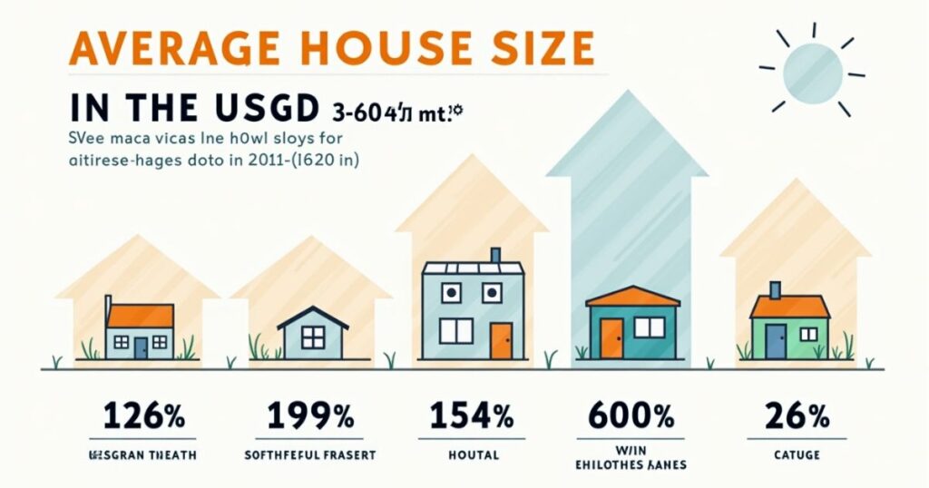 Average House Size in the US (Square Meters)
