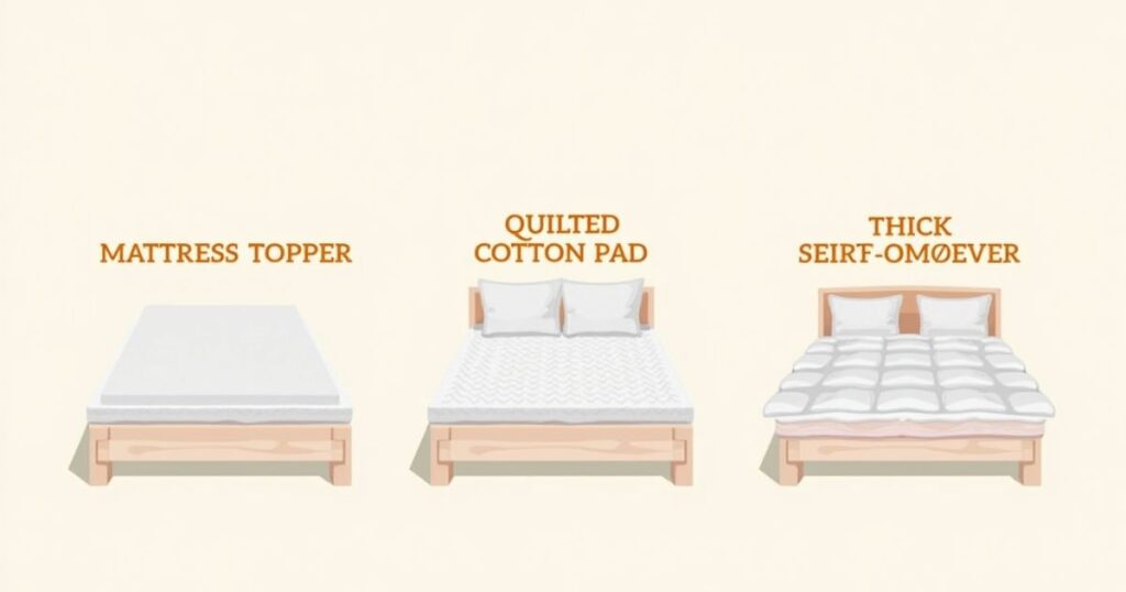 Mattress Topper vs. Mattress Pad vs. Comforter