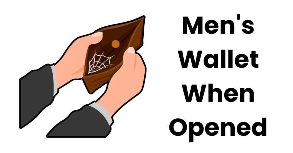 Men's Wallet When Opened