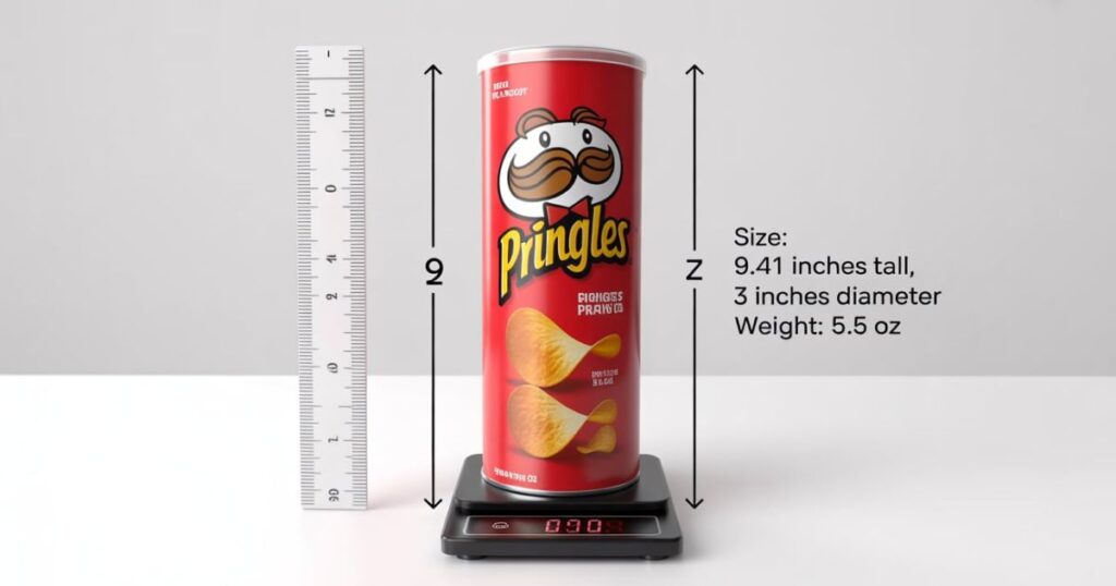 Pringles Can Size and Weight