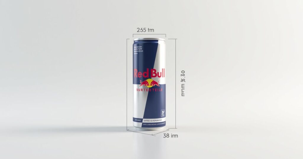 Red Bull Can Size (cm, ml & oz)
