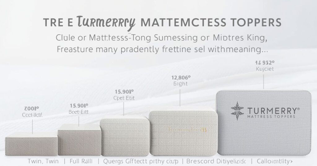 Shop Turmerry Mattress Topper Sizes