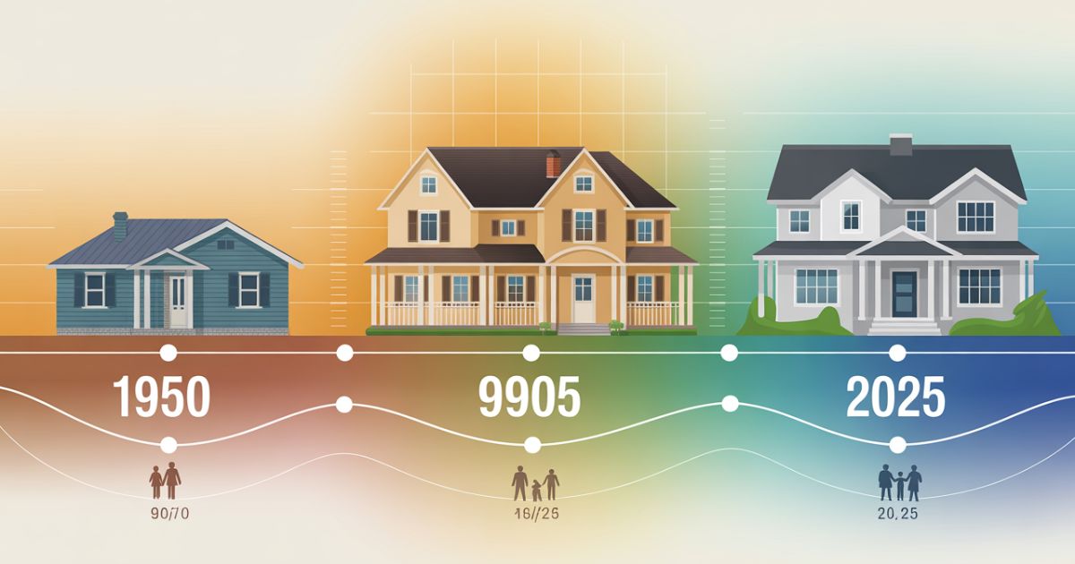 The Average Size of a House: How U.S. Home Sizes Have Evolved from 1980 to 2025